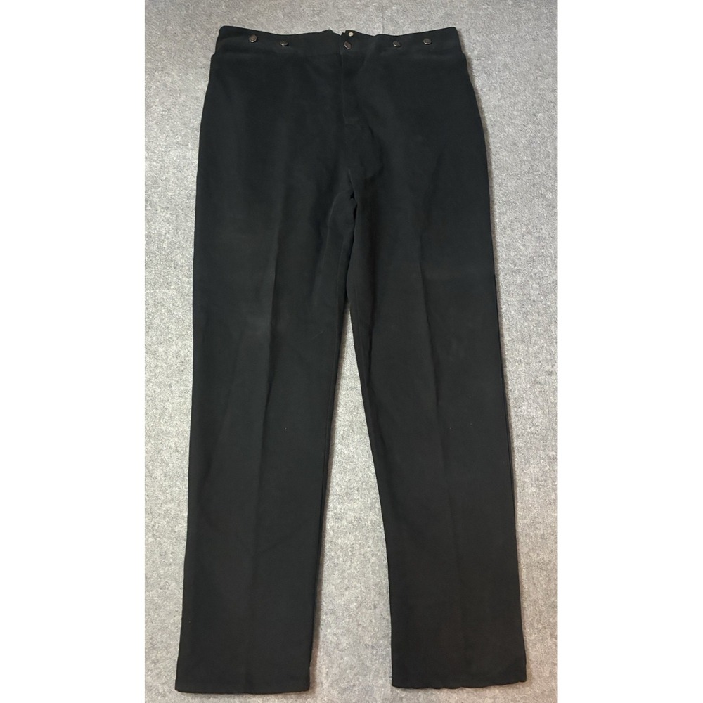 Wah Maker Pants Mens 40x36 Black Buckle Back Frontier Reenactment Western - Read